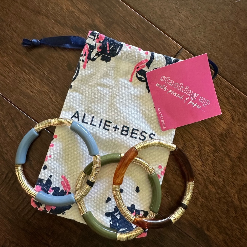 NEVER WORN Allie + Bess Bracelets